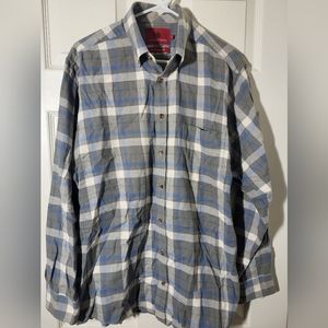 Southern Proper Men’s Medium Long Sleeve Flannel Button Up Shirt Traditi…